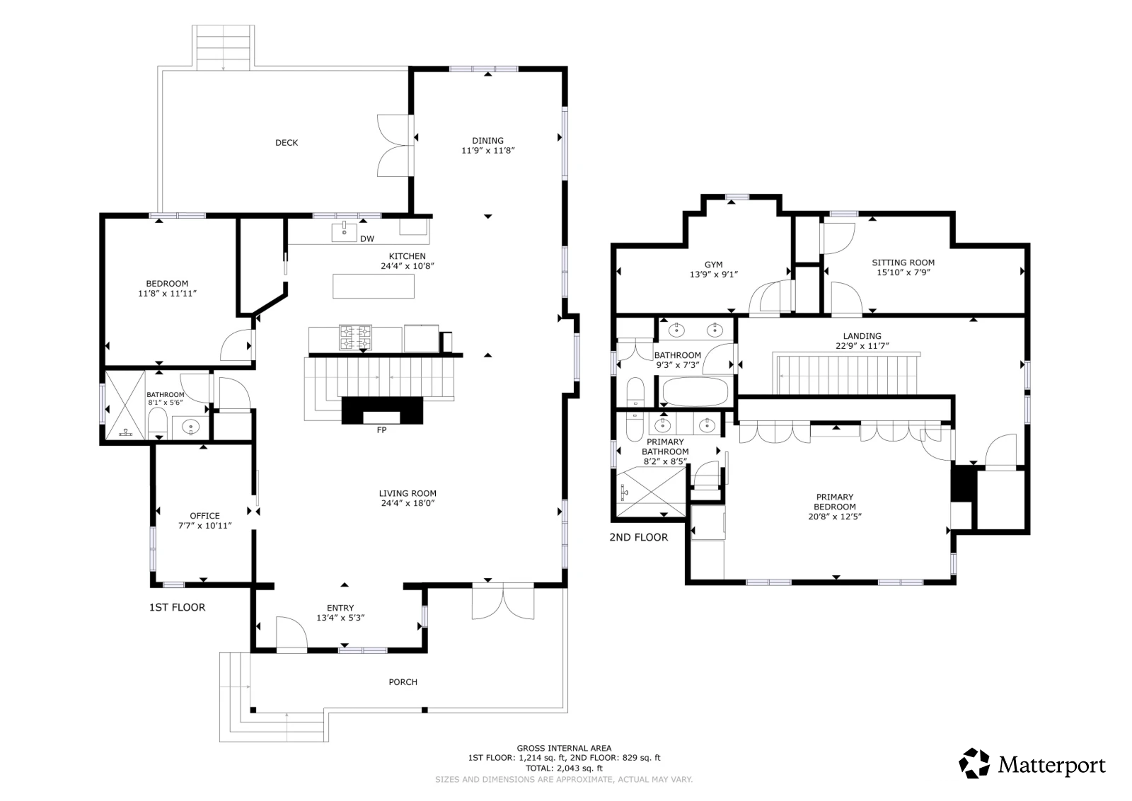 Ukázka půdorysu z Matterport 3D skenování