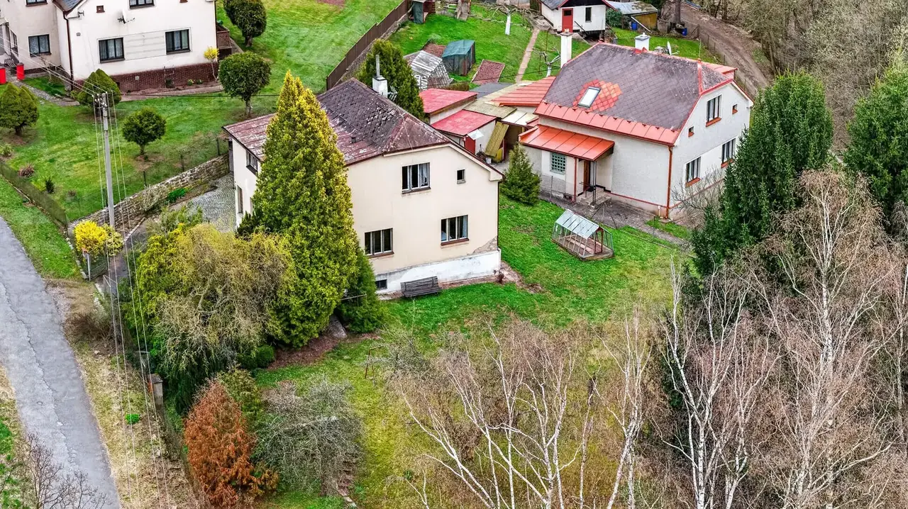 Letecký pohled na dům